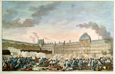 El 10 de agosto de 1792, grabado por Isidore Stanislas Helman (1743-1809) 1792-93