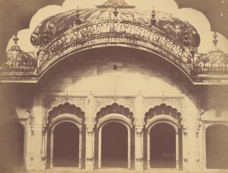 Exterior del Trono de Cristal en el Dewan-i-Khas