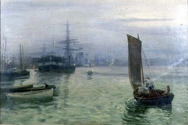 El último barco entrando