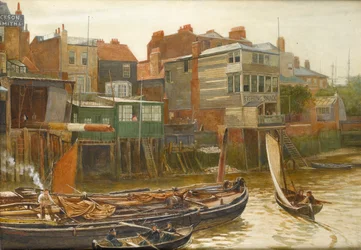 El Támesis en Cold Harbour, Blackwall, 1896