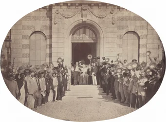 Asile Impérial de Vincennes: Saludo al Emperador el 15 de agosto de 1859 (foto)