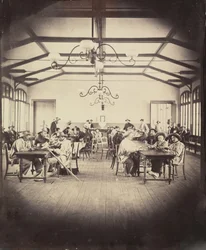 Asilo imperial de Vincennes, sala de juegos, 1858-59