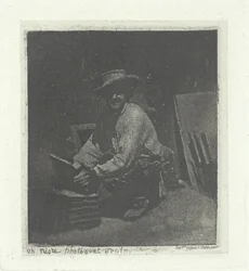 Albañil arrodillado, febrero-marzo de 1854, impreso en 1982.