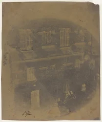 Parte inferior de la fachada de una casa románica en Saint-Gilles du Gard, 1852