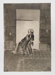Retrato de una mujer sentada desconocida