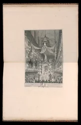 Funeral de María Teresa de España, delfina de Francia, en la iglesia de Notre Dame, París