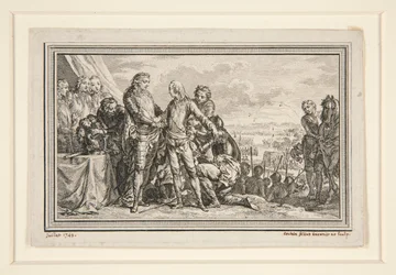 Le Roi arme le Dauphin a Fontenoy (El rey arma al delfín en Fontenoy)