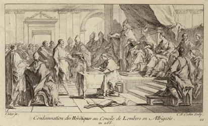 Condena de los Cátaros como herejes en el Concilio de Lombers, Francia
