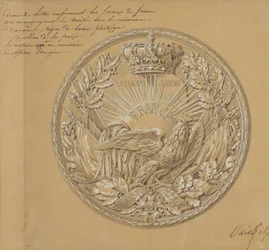 Diseño para la medalla para conmemorar la Carta de 1830