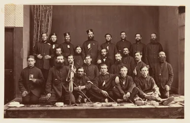 Retrato de grupo militar