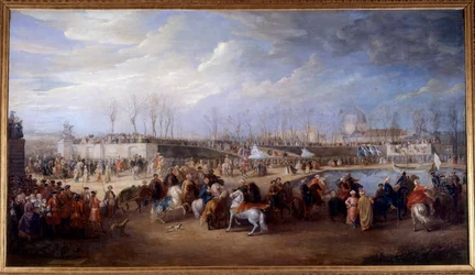 Recepción de Mehemet Effendi embajador turco ante el gran Sultán Achmet por el Rey Luis XV el 21 de marzo de 1721 en las Tullerías