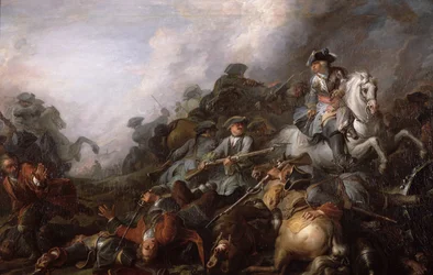 La carga de la caballería (óleo sobre lienzo)