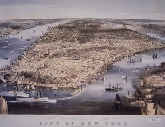 Ciudad de Nueva York, impreso y publicado por N. Currier