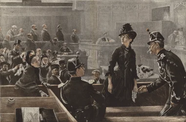 Absuelto, una escena en los tribunales de París