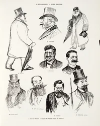 El caso de Panamá - En el país de los cheques, croquis de Renouard, de Historia de la Tercera República, Vol. I, Historia Política, pub.1933