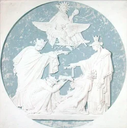 Diseño para un medallón que representa la gloria de Napoleón