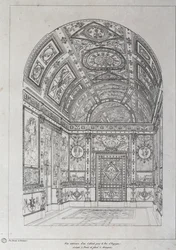 Interior del estudio para el Rey de España en París