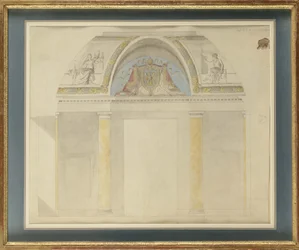 Estudio para la decoración del trono en el Palais des Tuileries