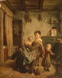Cache-Cache, un interior con madre e hijo