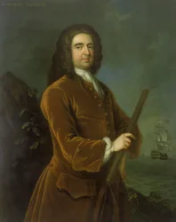Almirante Edward Vernon (1684-1757), mediados de la década de 1730 (óleo sobre lienzo)
