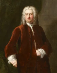 Retrato de un caballero del siglo XVIII no identificado presentado como un retrato de Georg Frideric Handel, 1737