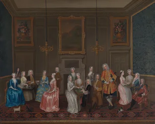 Fiesta del Té en la Casa de Lord Harrington, St. James