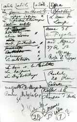 Página de un cuaderno (foto en blanco y negro)