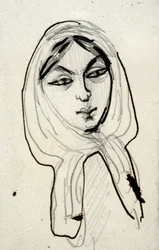Retrato de Jeanne Duval, mediados del siglo XIX