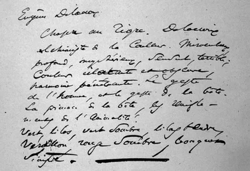 Texto del poeta Charles Baudelaire (1821-1867) sobre el pintor Eugene Delacroix publicado en 1846