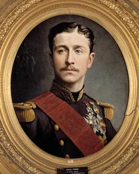 Retrato del príncipe imperial Eugène Louis Napoléon (1856 - 1879), hijo de Napoleón III. Pintura de Charles Porion (siglo XIX)