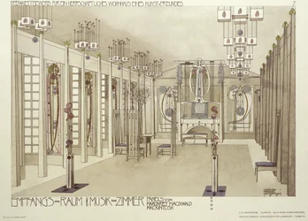 Diseño para una Sala de Música, c.1901