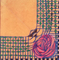 Diseño para un textil impreso (acuarela)
