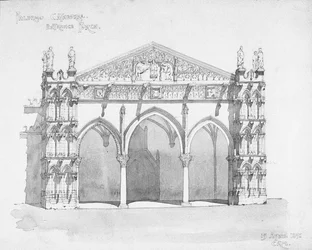 Pórtico de entrada de la Catedral de Palermo