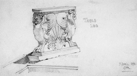 Pata de mesa, 1891