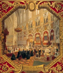 Matrimonio de Carlos Fernando de Artois, Duque de Berry y María Carolina de las Dos Sicilias celebrado en Notre Dame de París