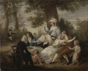 El vicario de Wakefield, Vol. I, Cap. VIII: Cena en los campos de heno (Sorprendidos por el capellán del Sr. Thornhill)