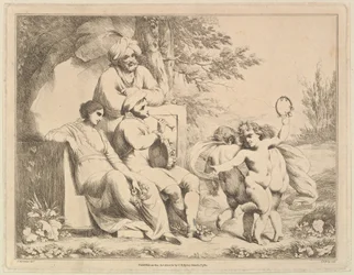 Tres putti bailando al son de un flautista, 1 de marzo de 1780