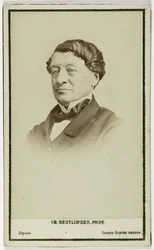 Retrato de Laborde Léon, diplomático, arqueólogo y curador en el Louvre, c.1860-90