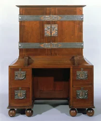 Gabinete - vista frontal cerrada, 1898
