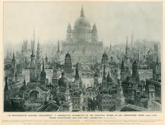 Un conspecto perspectivo de las principales obras de Sir Christopher Wren