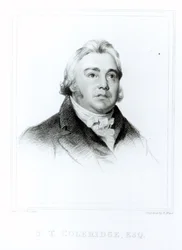 Retrato de Samuel Taylor Coleridge (1772-1834) grabado por Henry Meyer (1782-1847)