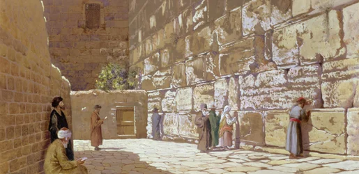 El Muro de los Lamentos, en Jerusalén, 1872