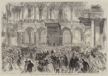 Baile en honor del Sultán, en la Nueva Oficina de la India, Westminster