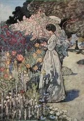 Cortando flores, publicado en 1912
