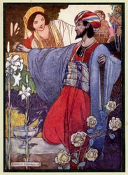 Ilustración para El Rubaiyat de Omar Khayyam