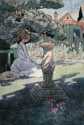Últimos rayos del sol, publicado en 1912 (litografía en color)