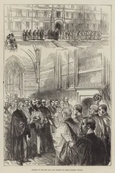 Inauguración del Nuevo Salón y Biblioteca del Keble College, Oxford