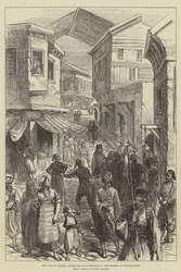 La guerra en Turquía, ejecución de búlgaros en las calles de Filipópolis