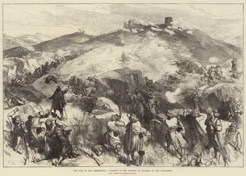 La guerra en Herzegovina, asalto a la fortaleza de Palanka por los insurgentes