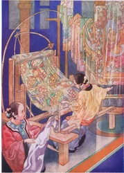 El arte del tejido en el lejano oriente